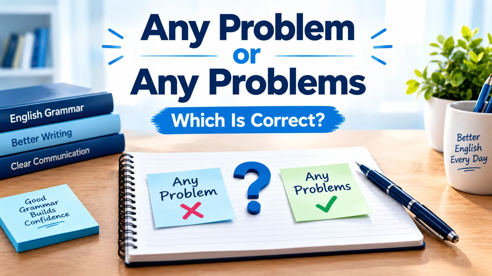 Any Problem or Any Problems, Which Is Correct?