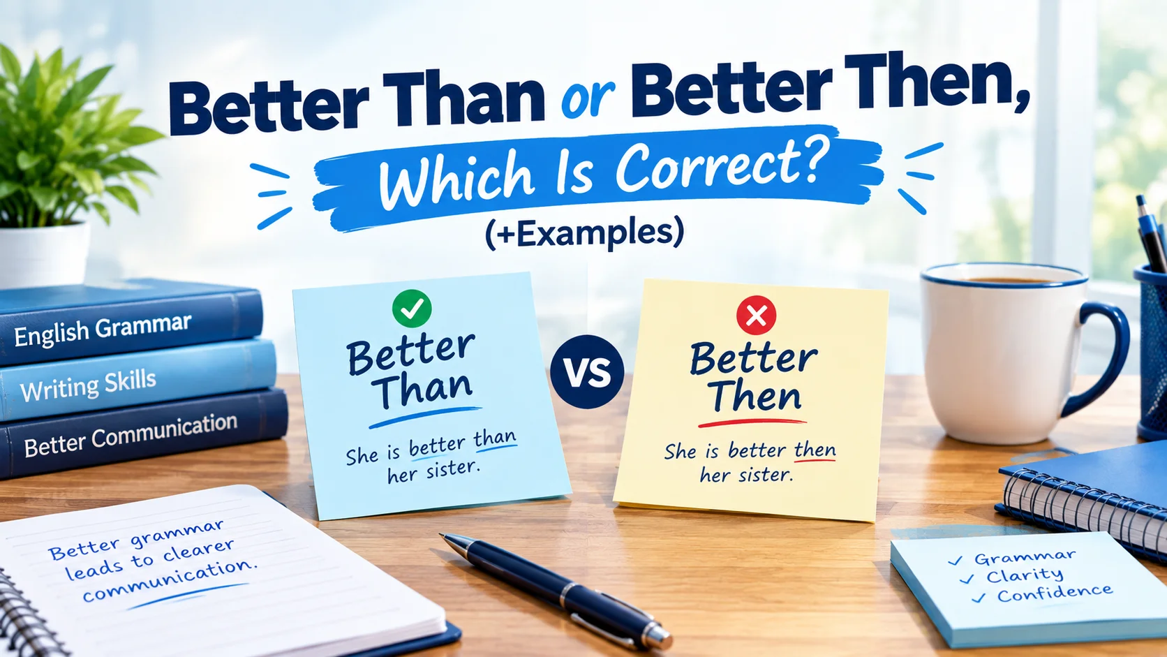 Better Than or Better Then, Which Is Correct?