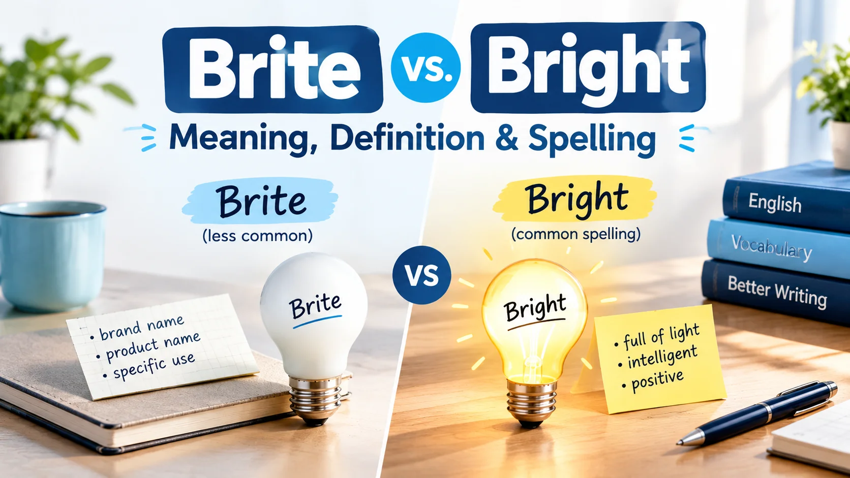 Brite vs. Bright, Meaning, Definition & Spelling