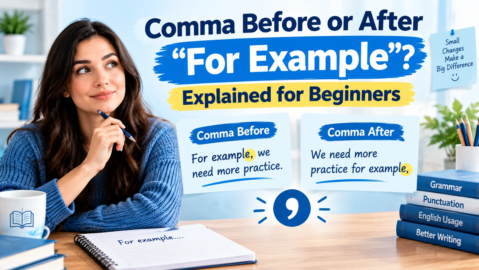 Comma Before or After “For Example”? Explained for Beginners
