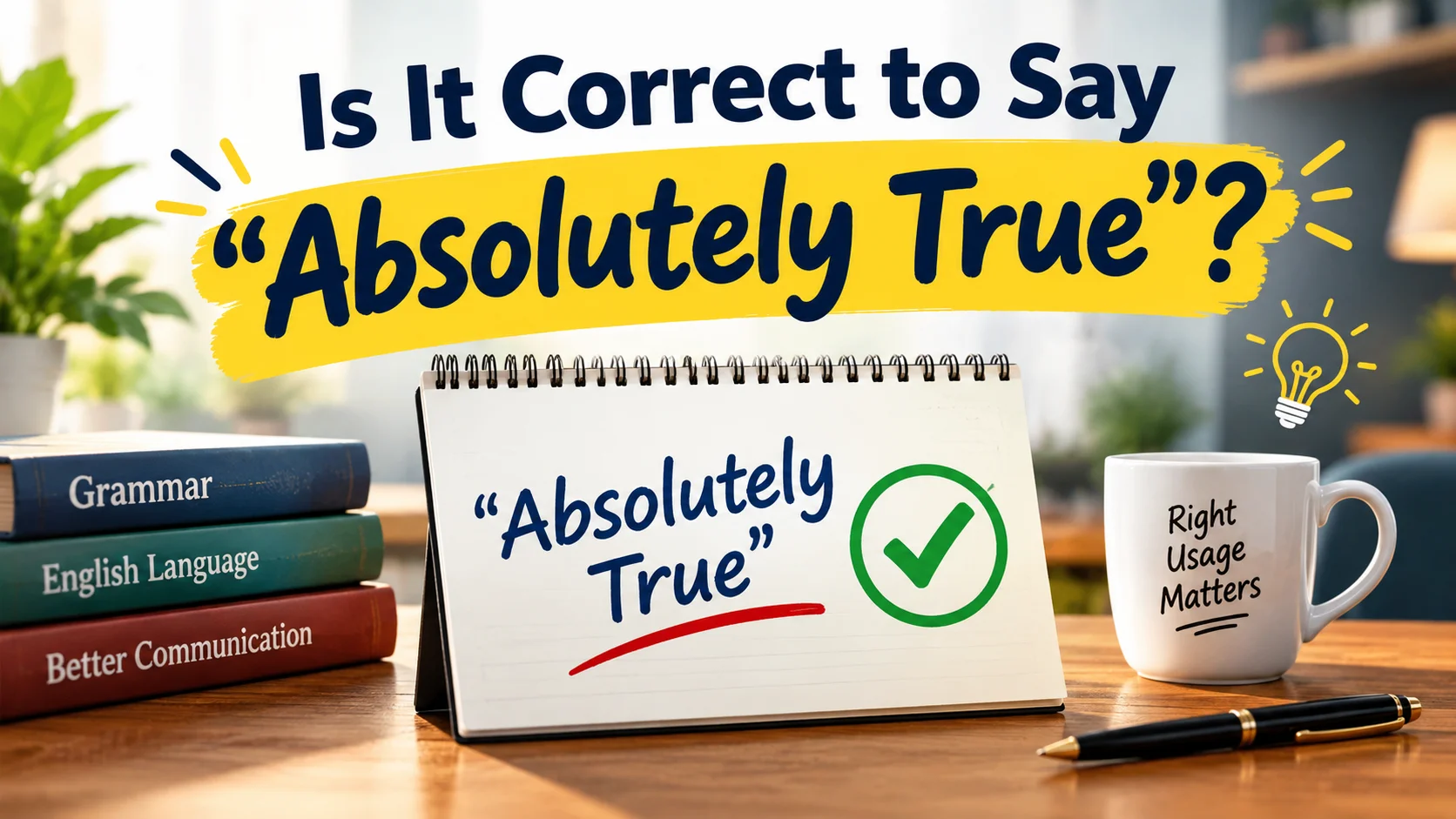 Is It Correct to Say “Absolutely True”?
