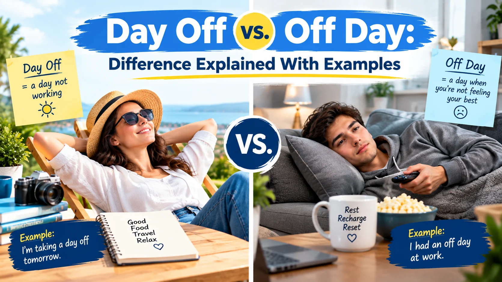 Day Off vs. Off Day: Difference Explained With Examples
