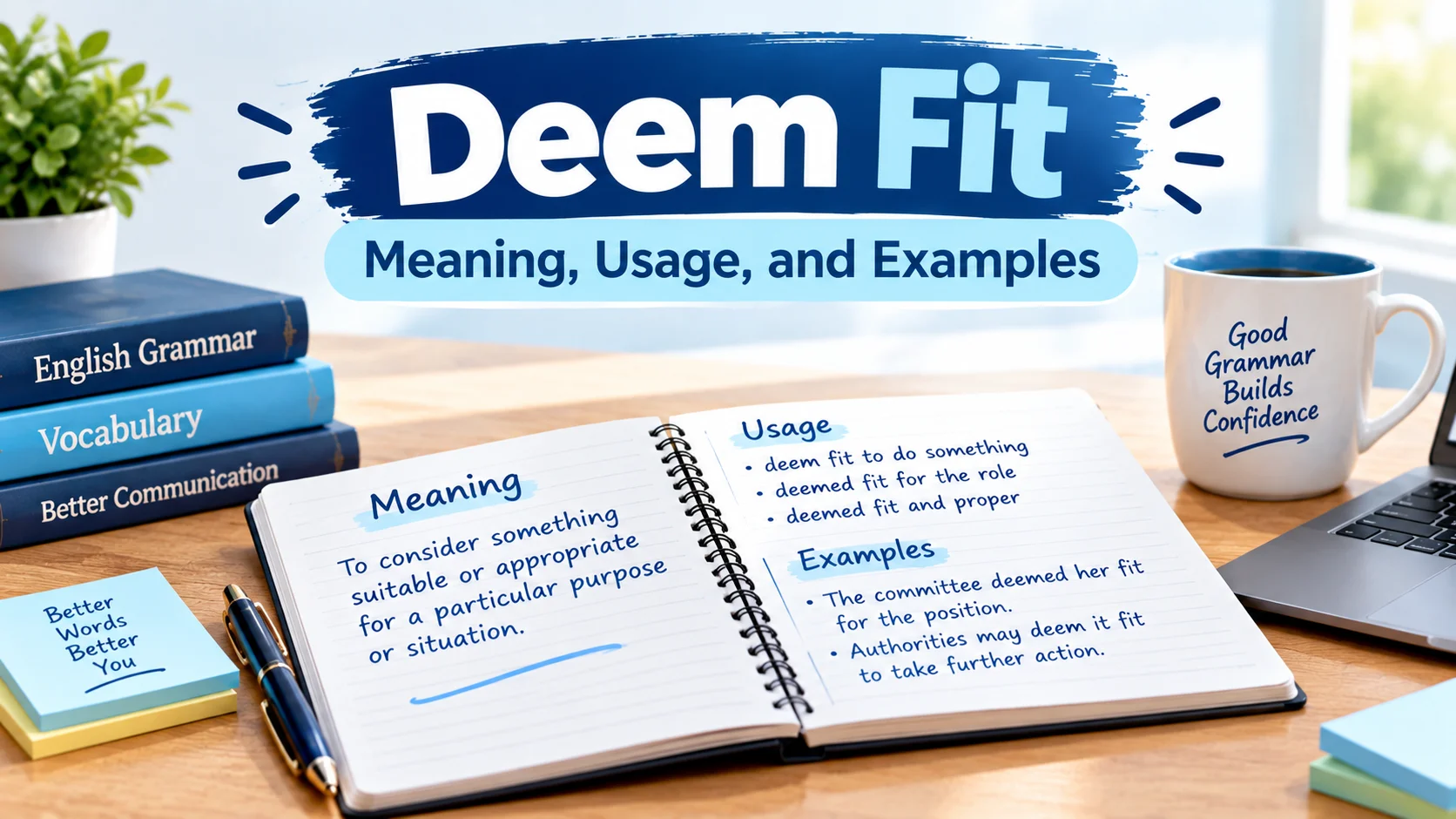 Deem Fit: Meaning, Usage, and Examples