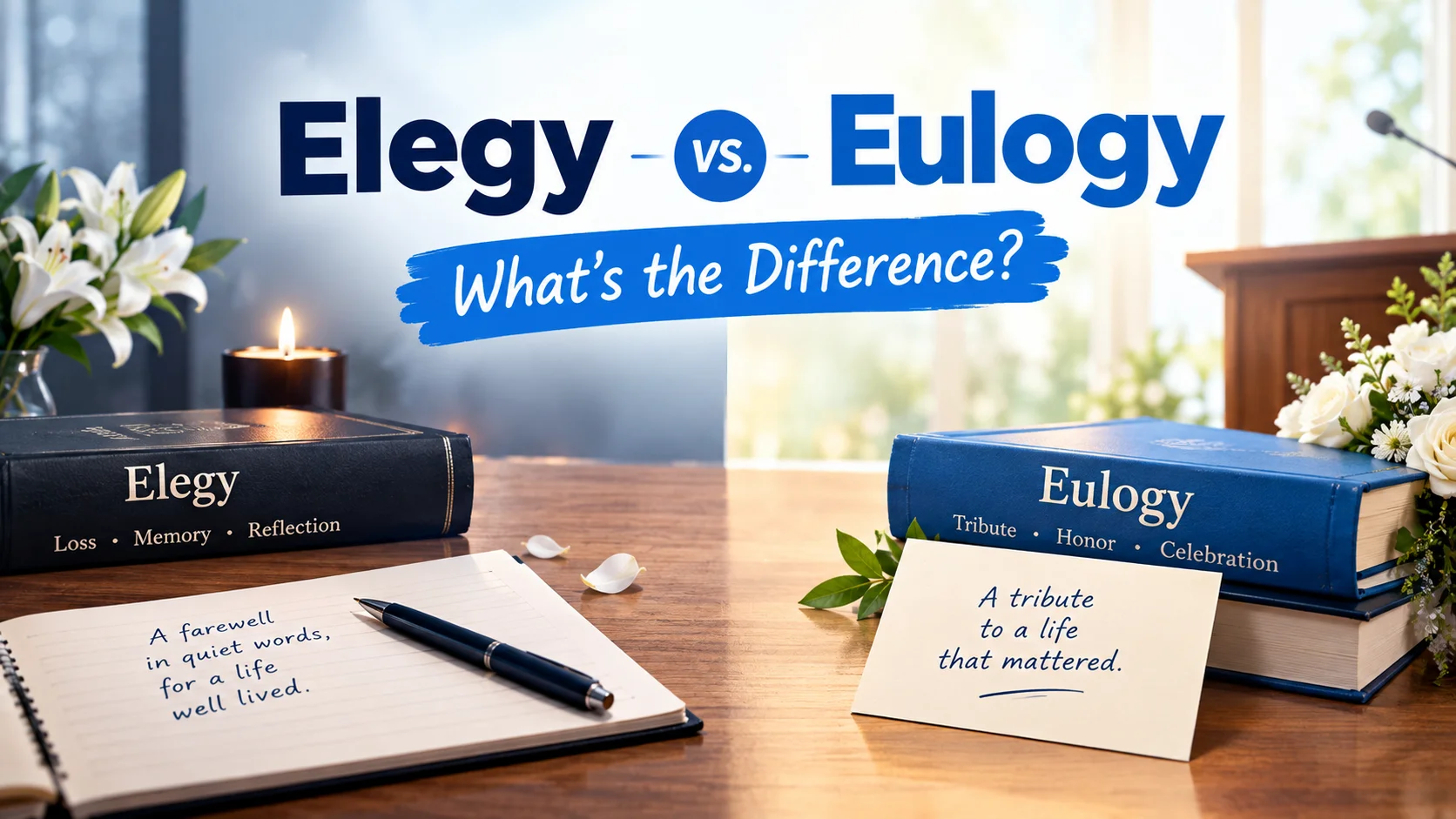 Elegy vs. Eulogy: What’s the Difference?