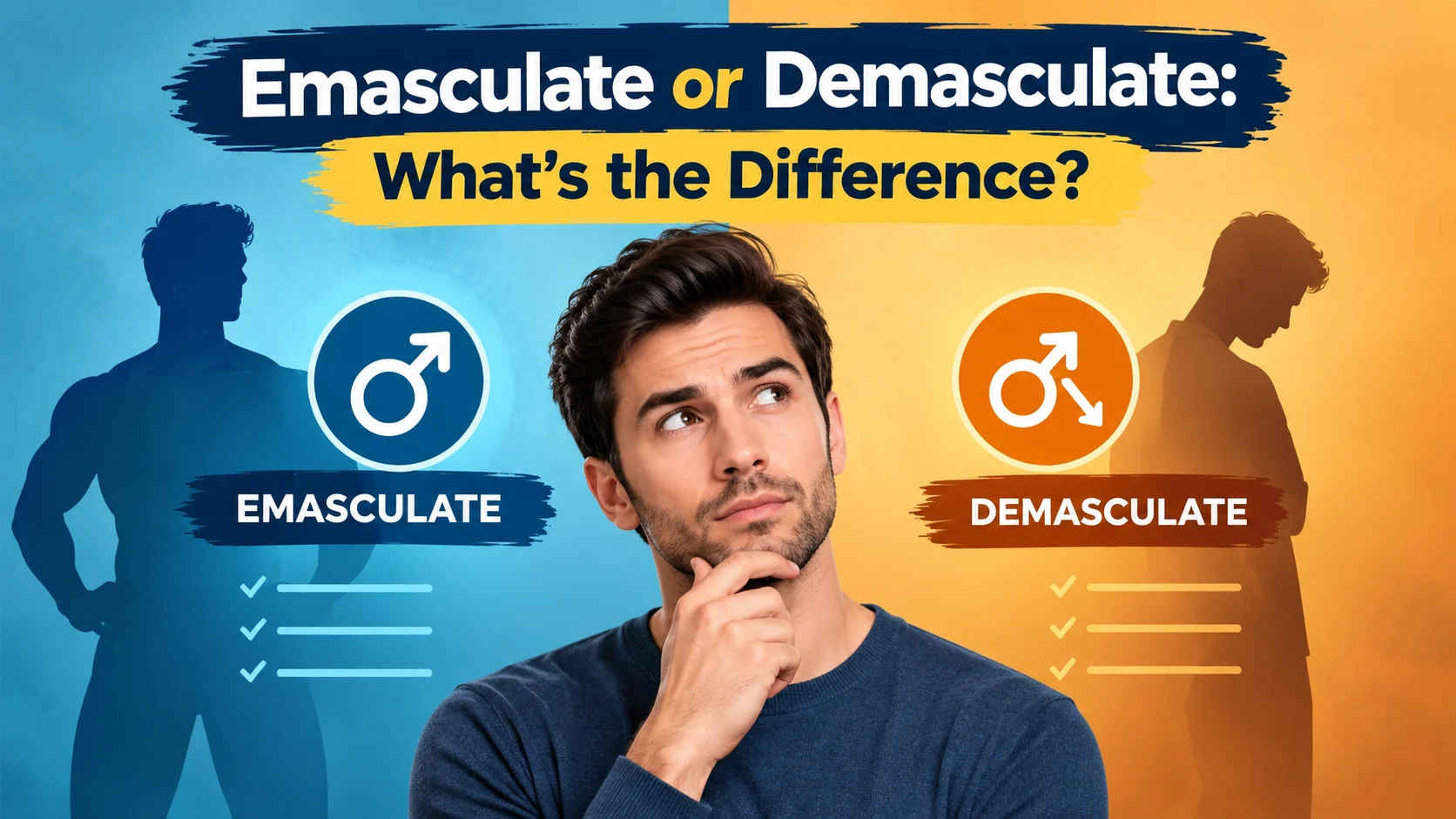 Emasculate or Demasculate: What’s the Difference?