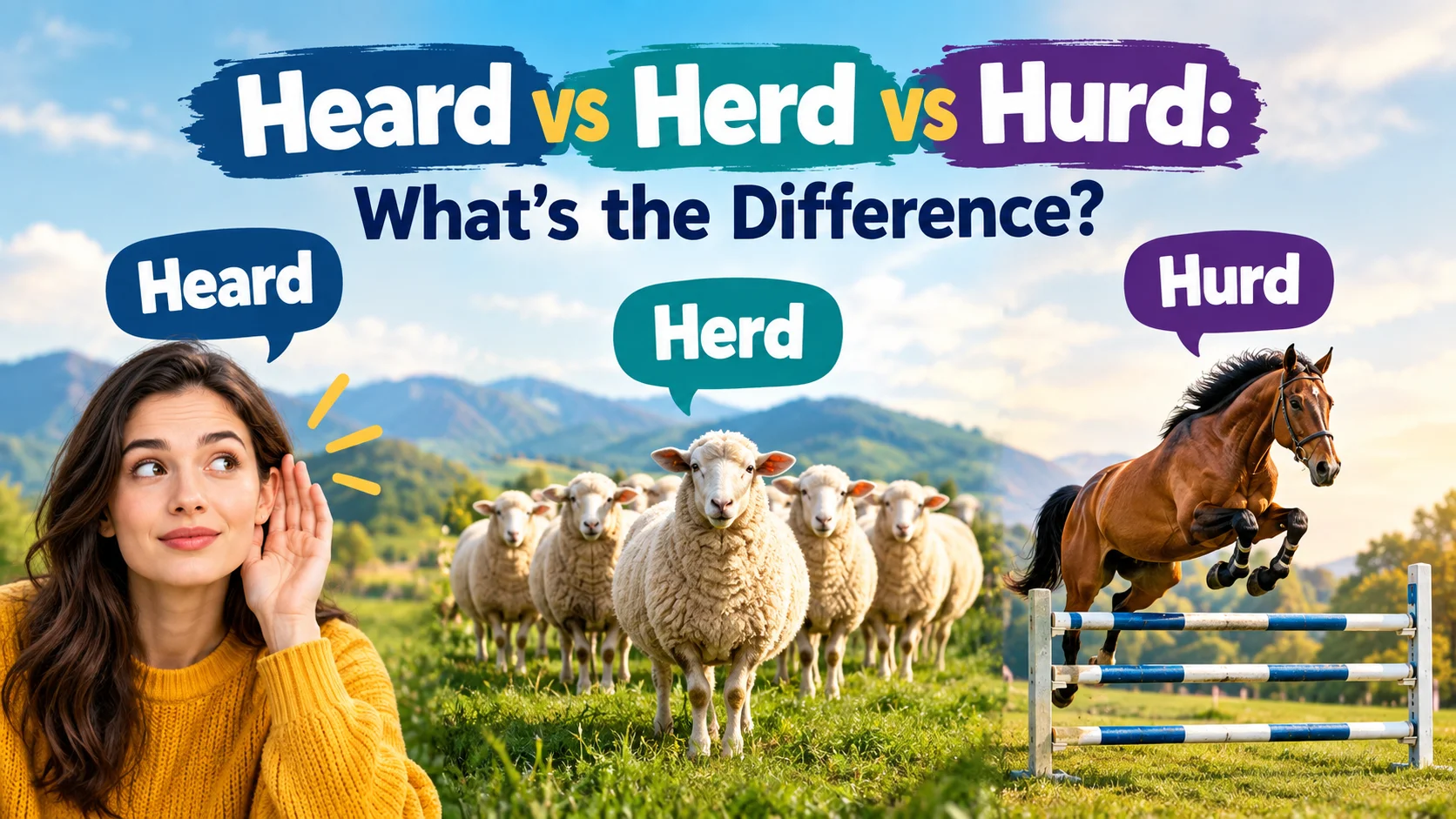 Heard vs Herd vs Hurd: What’s the Difference?