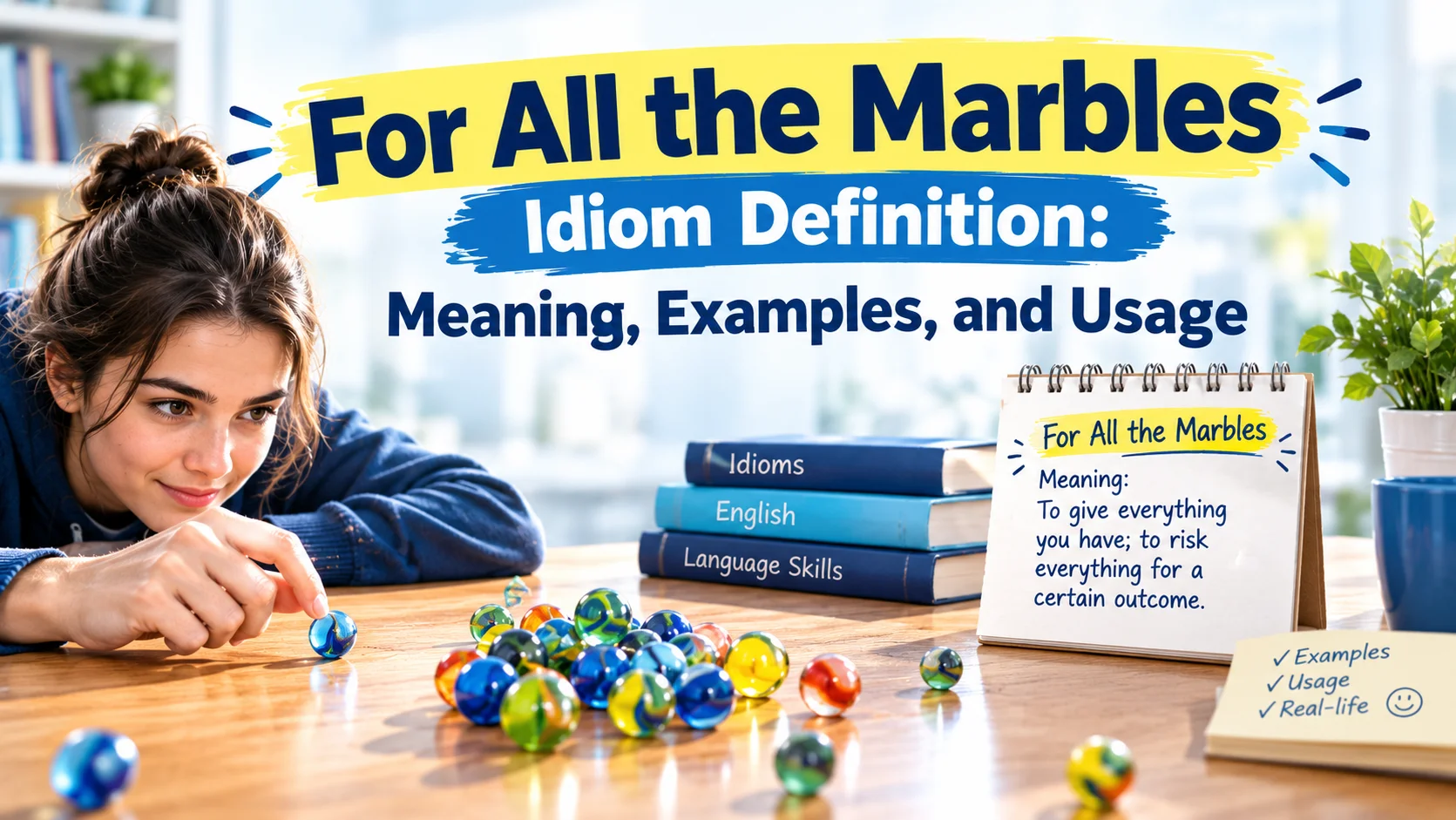 For All the Marbles Idiom Definition: Meaning, Examples, and Usage
