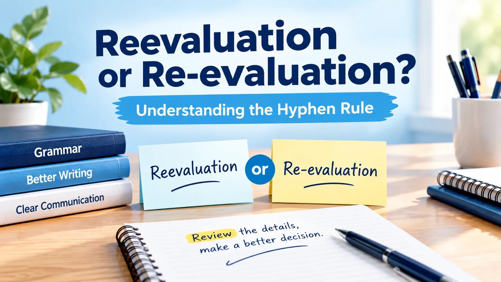 Reevaluation or Re-evaluation? Understanding the Hyphen Rule