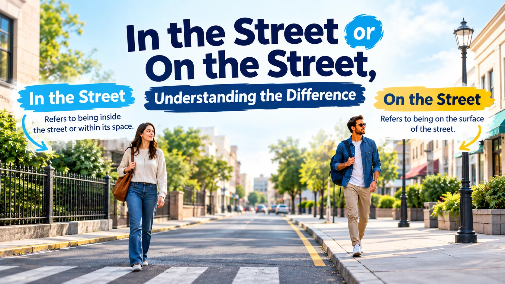 In the Street or On the Street, Understanding the Difference