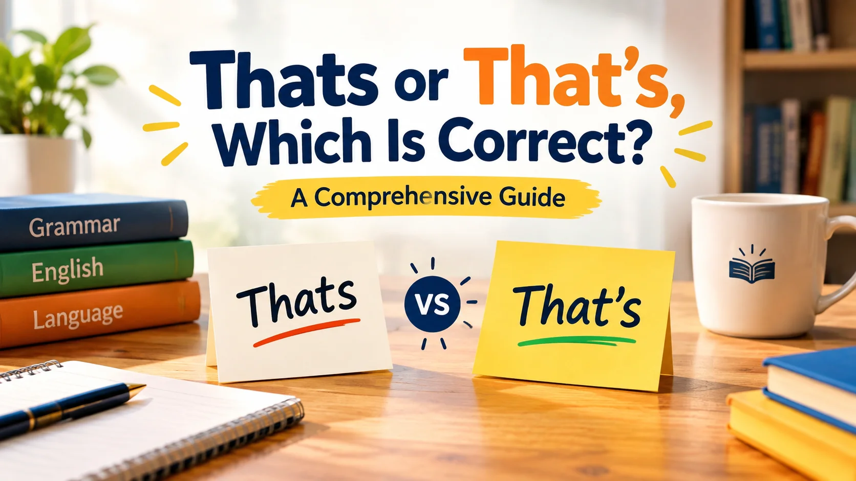 Thats or That’s, Which Is Correct? A Comprehensive Guide
