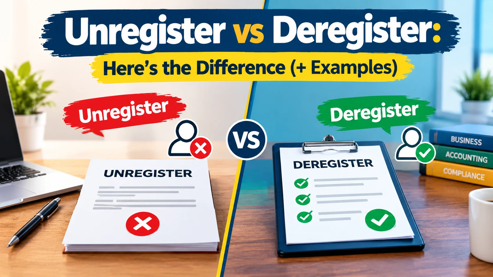Unregister vs Deregister: Here’s the Difference (+ Examples)