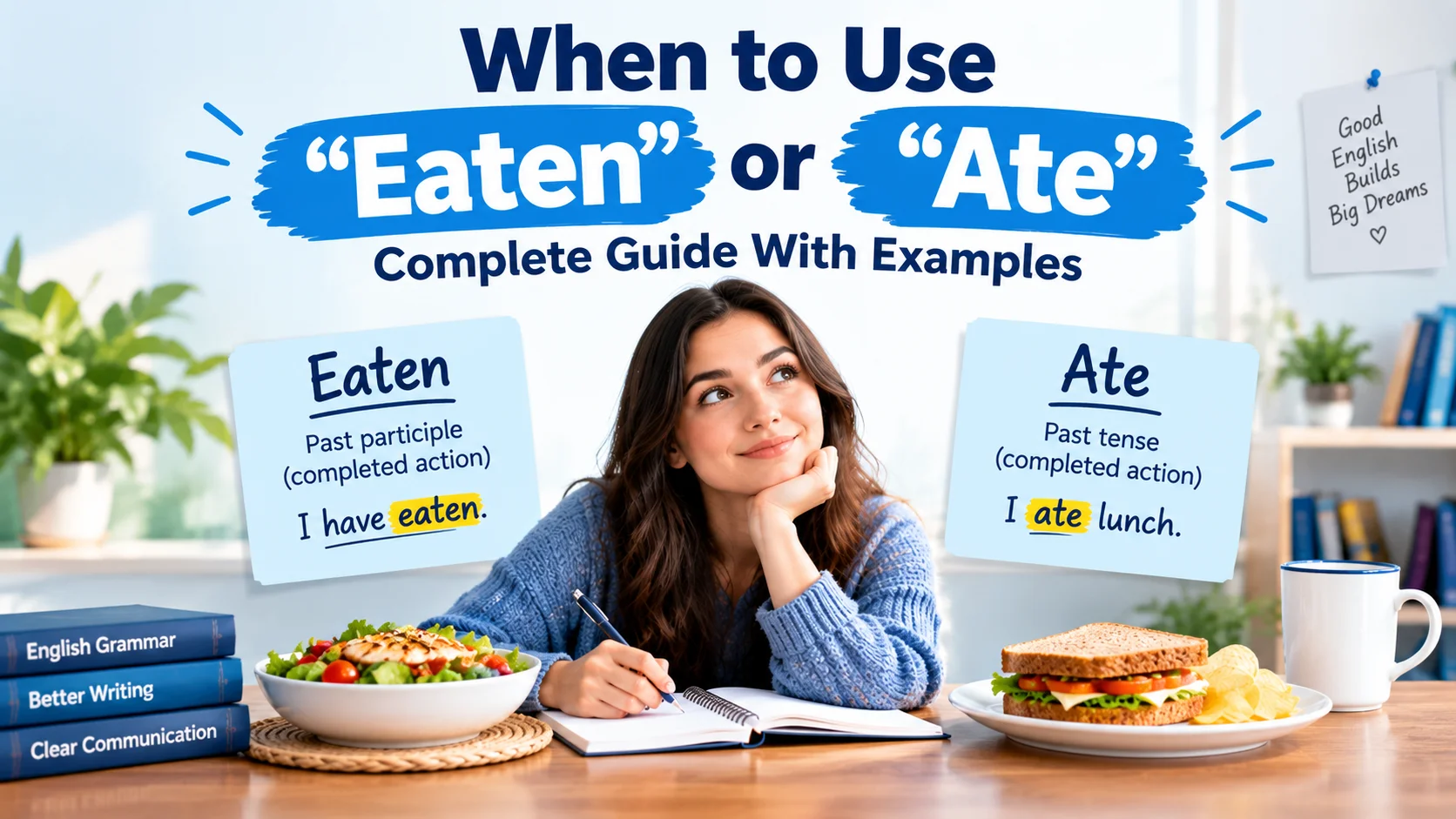 When to Use “Eaten” or “Ate”: Complete Guide With Examples